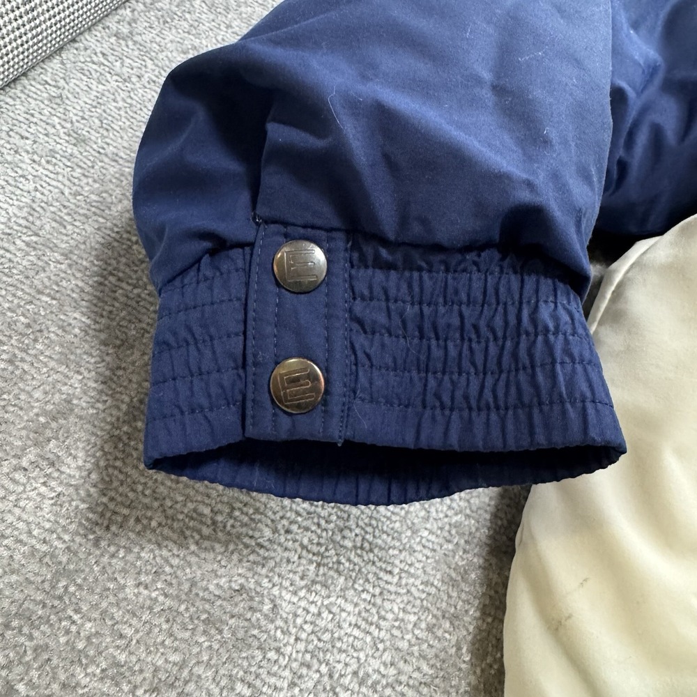 Vintage 80's 90's Mens Large Ski Jacket Down Filled Coat Inside Edge Blue Teal - Picture 10 of 16